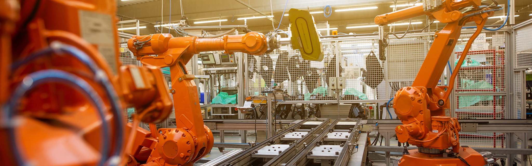 Robot industriels en action